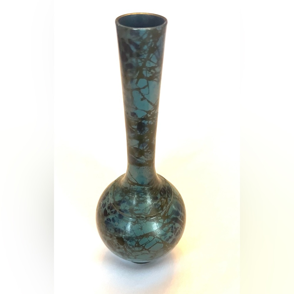 Vintage Japanese Metal Vase